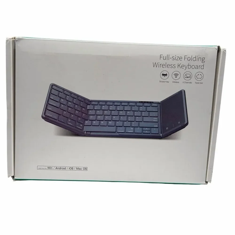 Samsers Foldable Bluetooth Keyboard Full Size w/ Touchpad